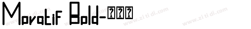 Movatif Bold字体转换